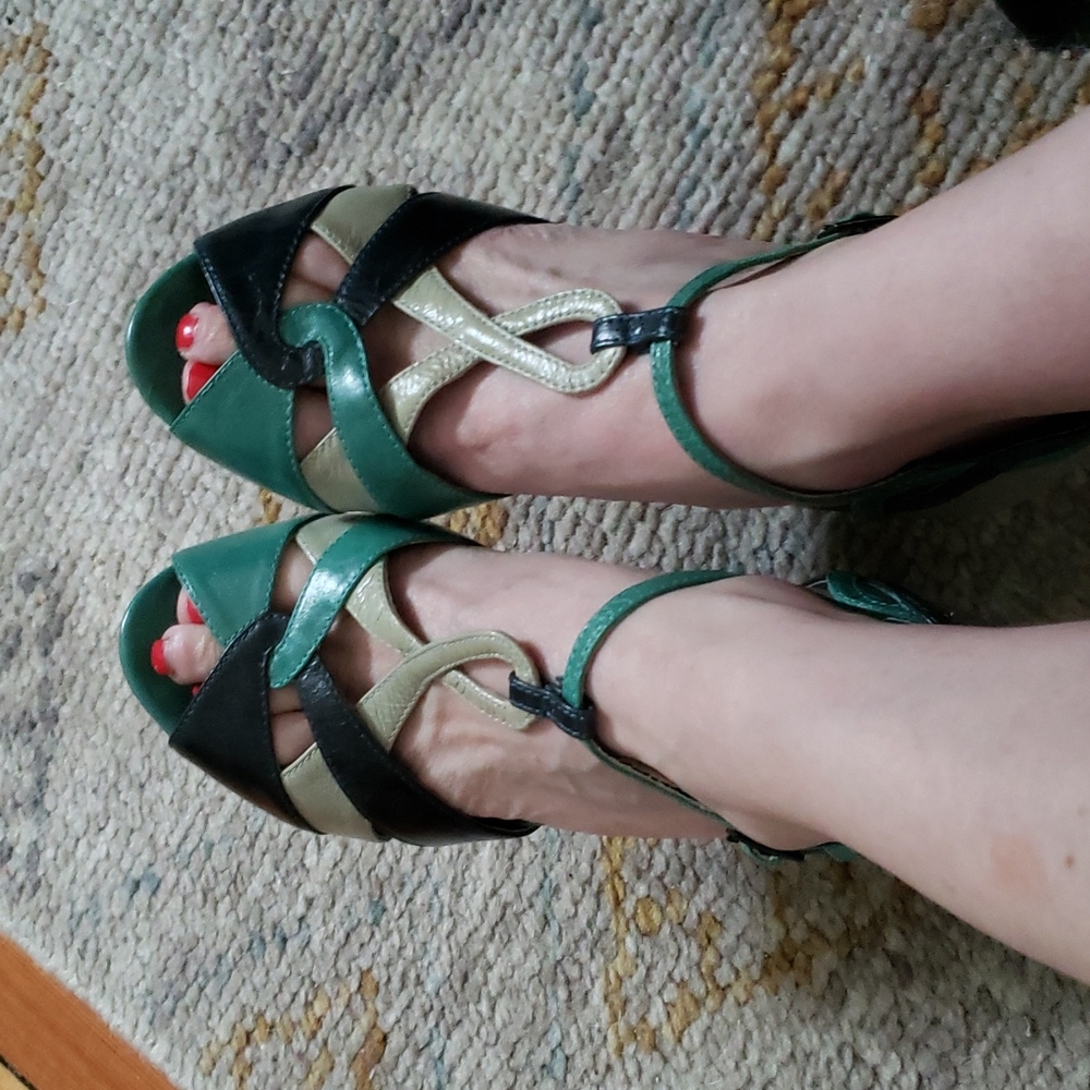 Shellys of London, Peep Toe, Ankle Fastened Sandals, Size 38
